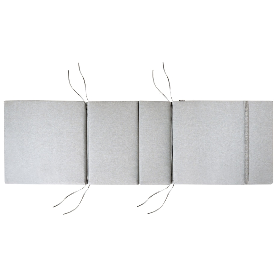 Leżak ogrodowy z poduszką AMANTEA PREMIUM Drewno akacjowe Szary