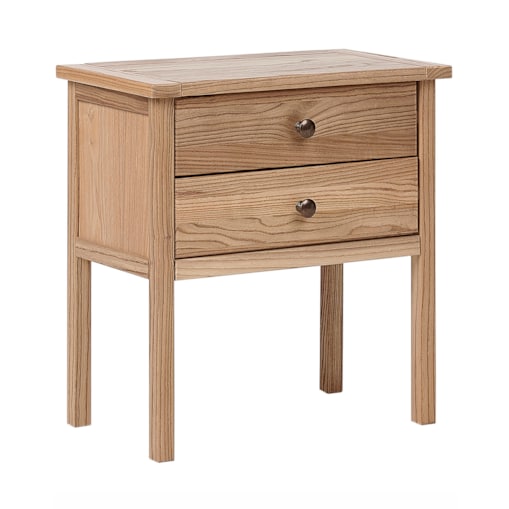 Szafka nocna 2 szuflady Drewno Jasne drewno SALTON