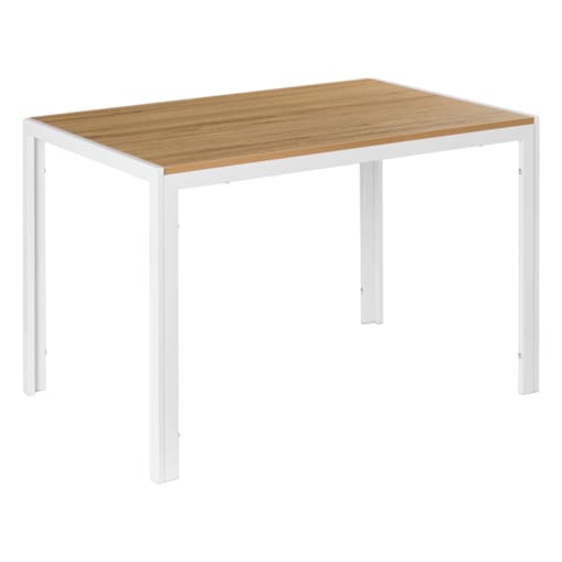 Stół do jadalni MANN Jasny brąz/ biały 120 cm 70 cm