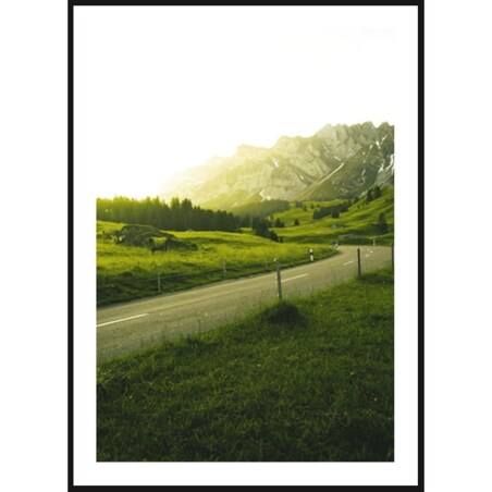 Poster Story, Plakat, Obraz - Droga w Góry przez Jesienny Las, wymiary 50 x 70 cm