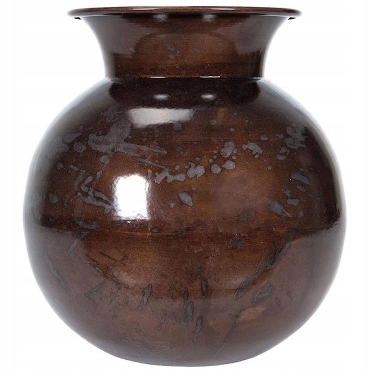 WAZON NA KWIATY BUKIET LOFT METALOWY 20cm DO SALONU DOMU BRĄZOWY BOHO