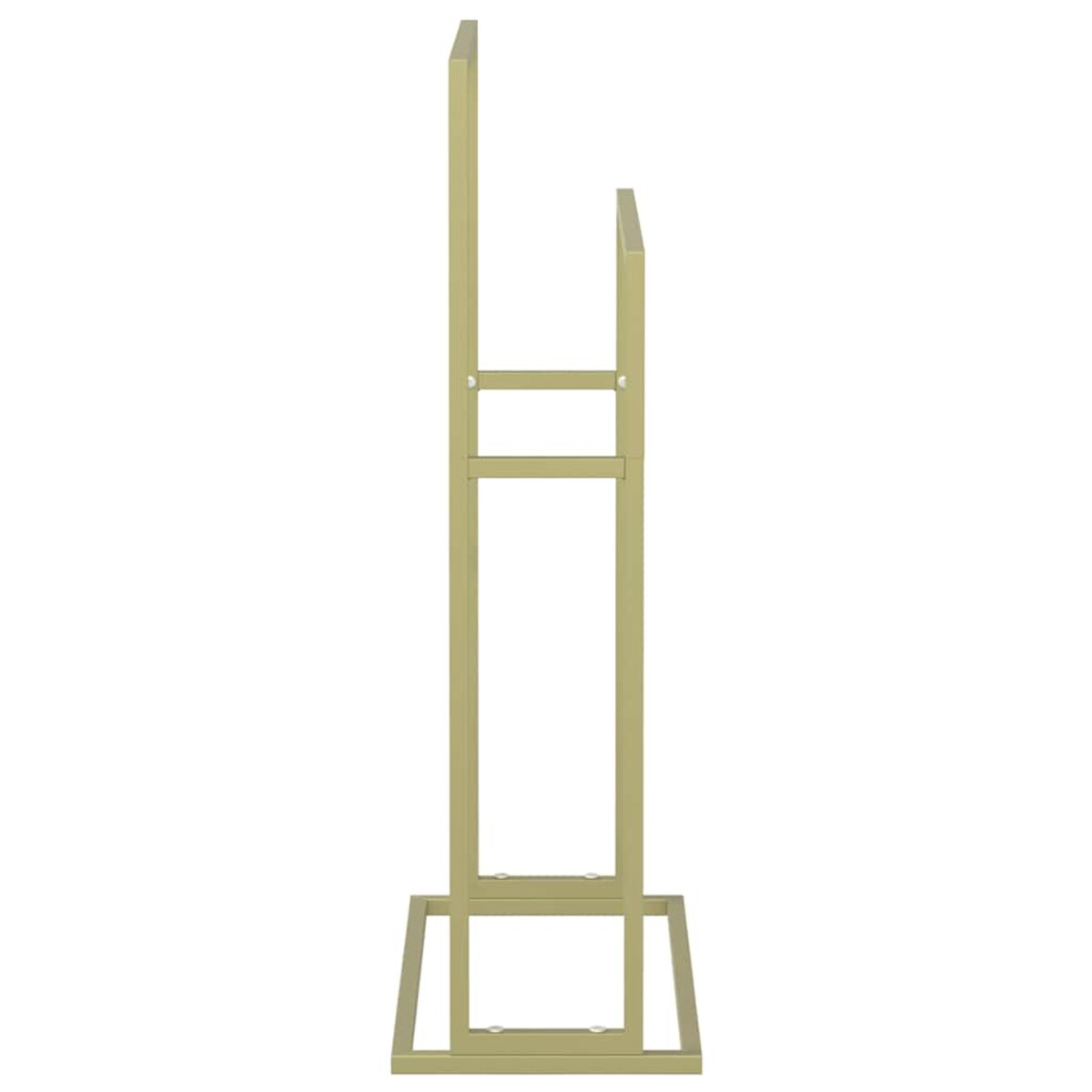 vidaXL Wolnostojący wieszak na ręczniki, złoty, 48x24x78,5 cm, żelazny