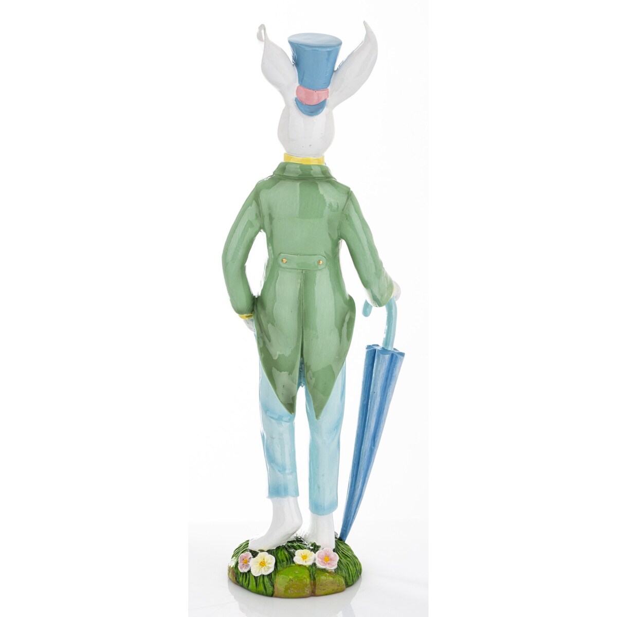 Dekoracja - królik z parasolem 44,5x15x10,5 cm