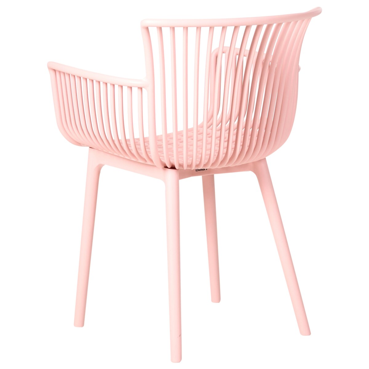 Zestaw 4 krzeseł ogrodowych PESARO Różowy