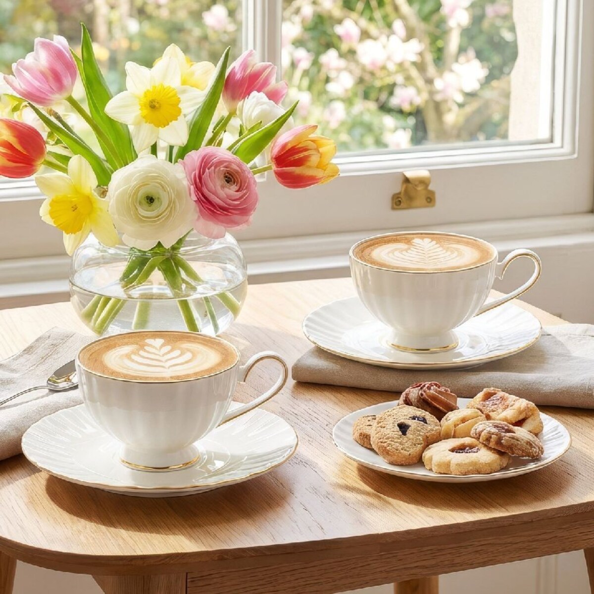 VILLA ITALIA Filiżanka do herbaty porcelanowa 200 ml ARIA BIANCA