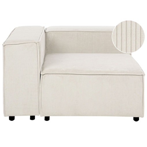 Moduł narożny ARDAL Sztruks Złamana biel Prawostronny