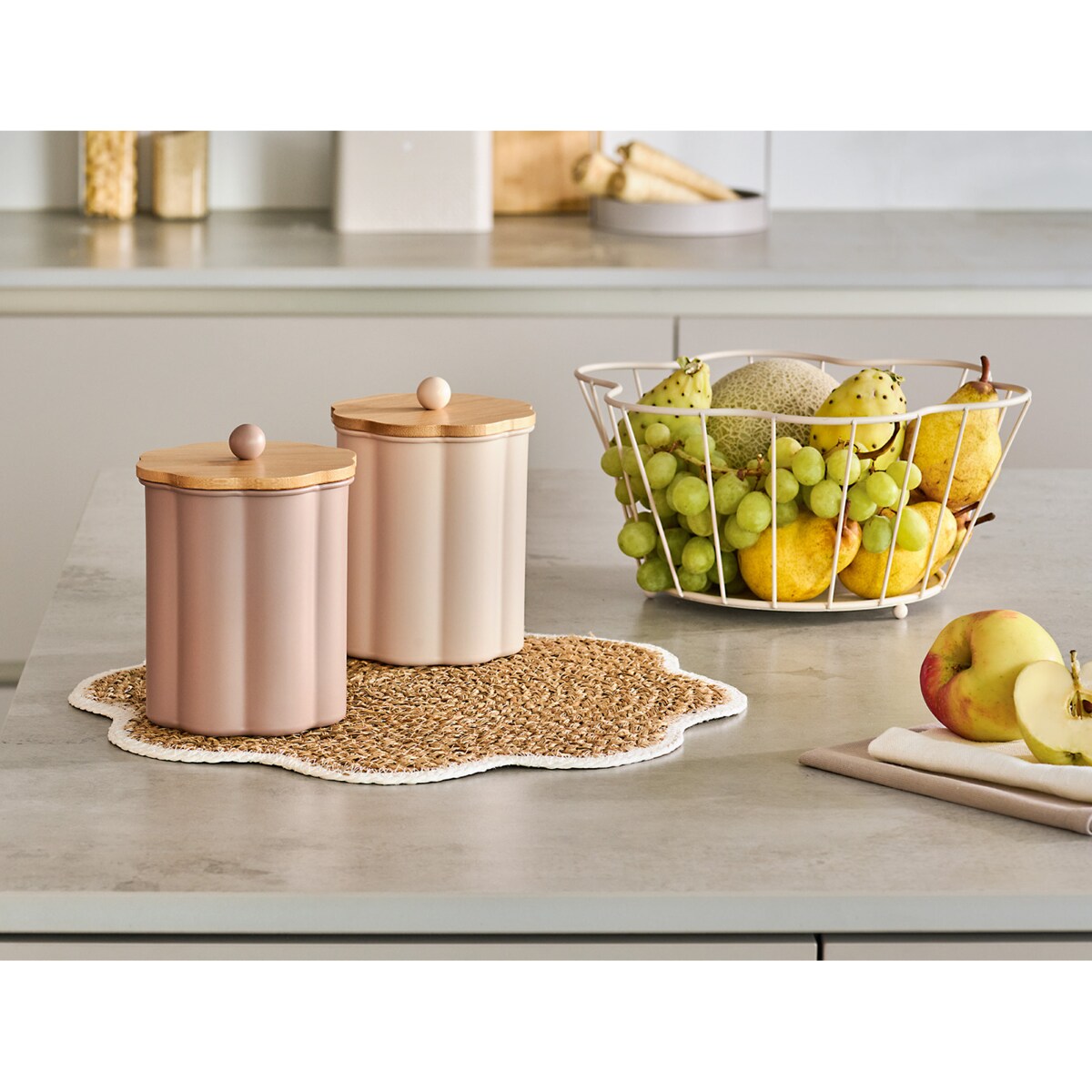 Pojemnik kuchenny ZELLER, bambusowa pokrywka, 1 l