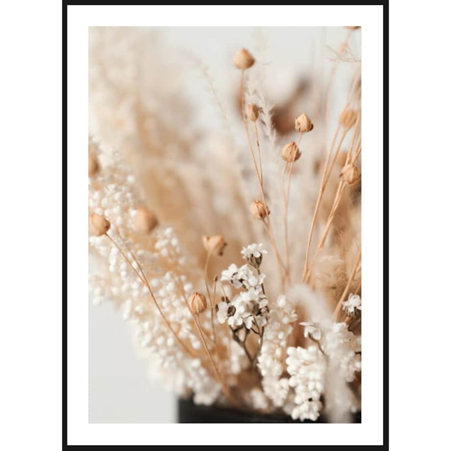 Poster Story, Plakat, Obraz - Suszony Bukiet Polnych Kwiatów, wymiary 50 x 70 cm