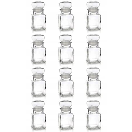 POJEMNIK SŁOICZEK NA PRZYPRAWY kuchenne herbatę zioła 12 x 150 ml BANQUET