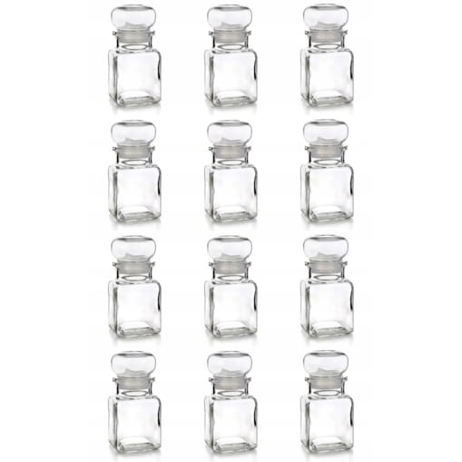 POJEMNIK SŁOICZEK NA PRZYPRAWY kuchenne herbatę zioła 12 x 150 ml BANQUET