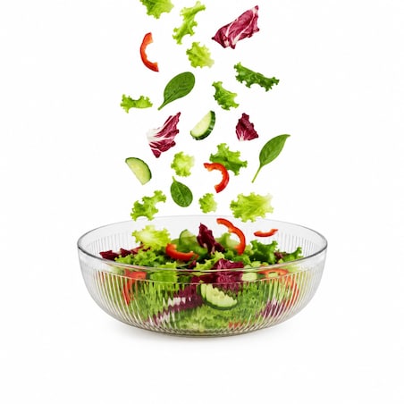 Miska sałatkowa plastikowa 4L okrągła na sałatki jedzenie salaterka 28cm