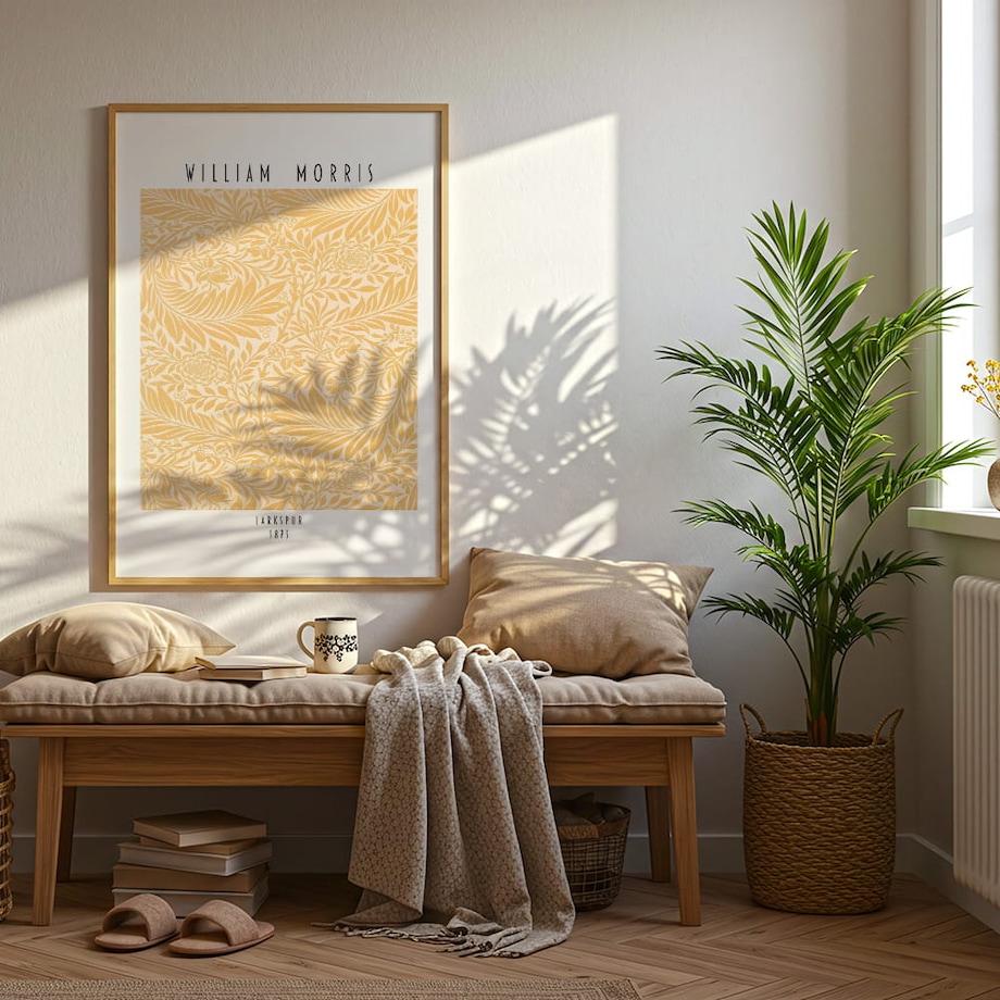 plakat william morris larkspur 21x30