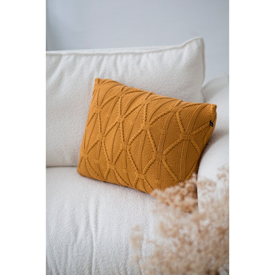 Poszewka brytyjska podłużna musztardowa, 40 x 60 cm, La Manta