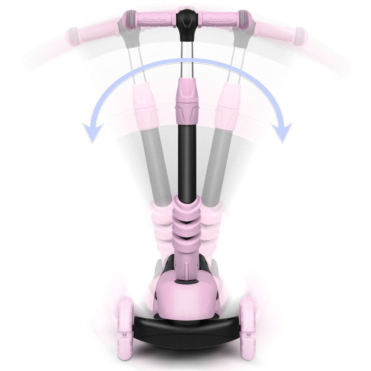 Hulajnoga trójkołowa balansowa dla dzieci 3w1 Ricokids Cubi różowa
