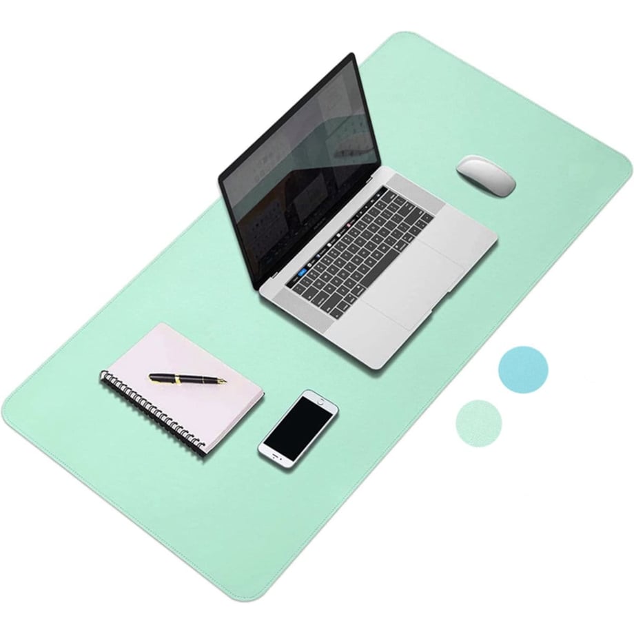 Podkładka na Biurko Skórzana mata Ochronna miętowa mysz Klawiaturę Laptopa