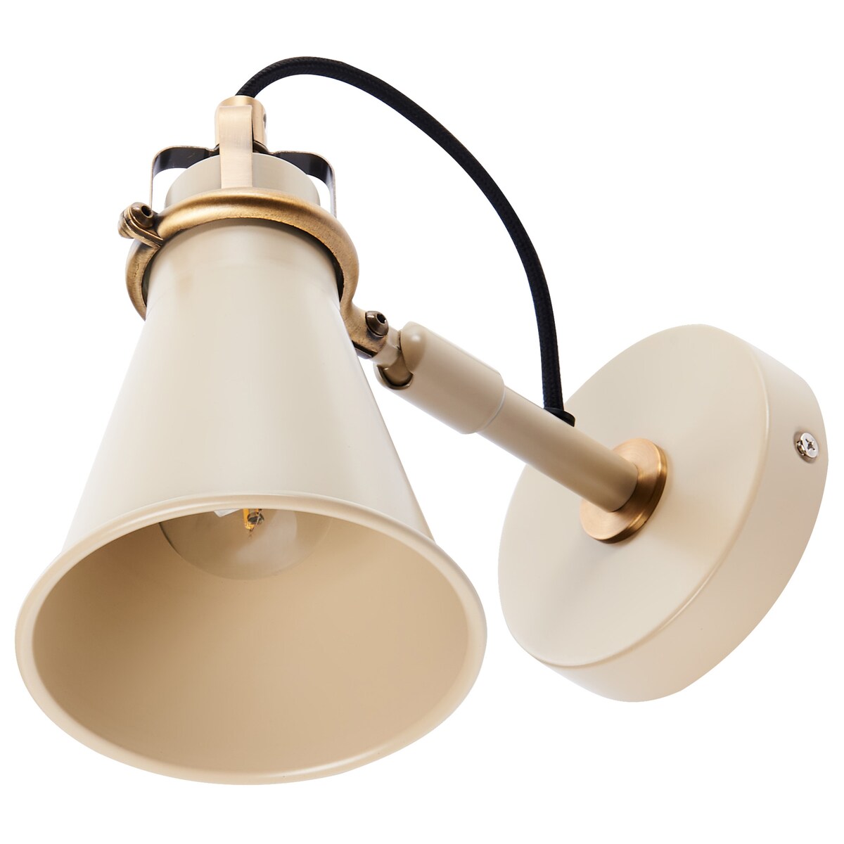 Zestaw 2 lamp ściennych MOYOLA Beżowy Metal Regulowana