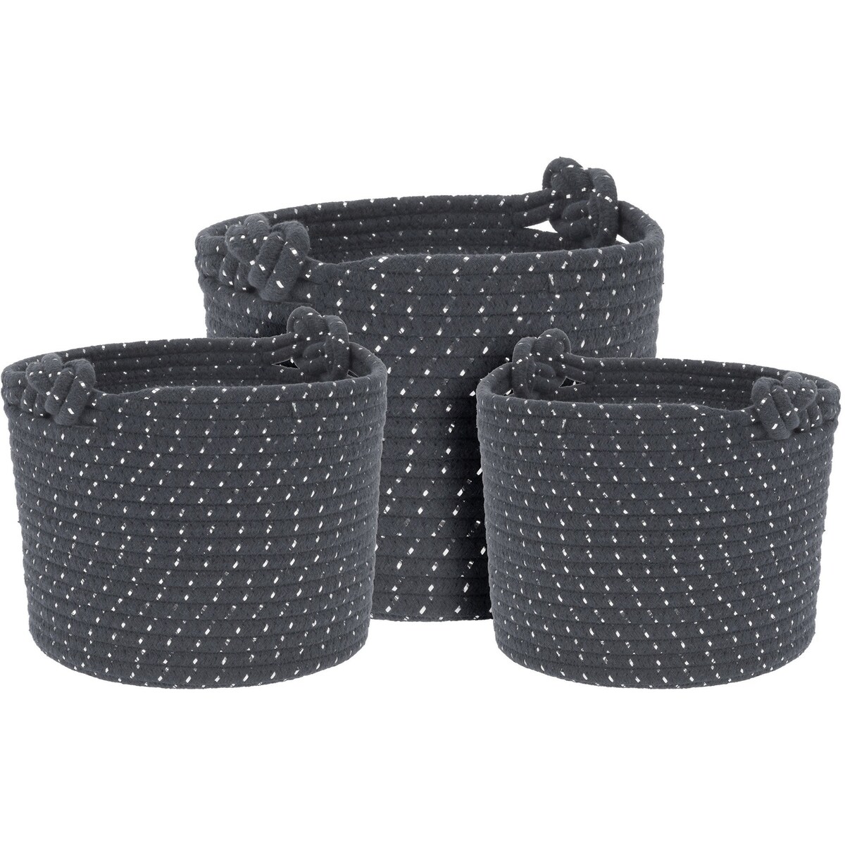 Zestaw koszy dekoracyjnych ROPE, 3 sztuki