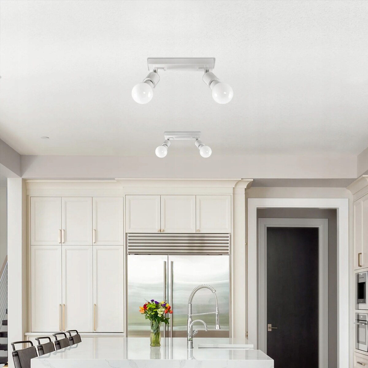 Lampa Sufitowa Plafon Reflektor Line White 2