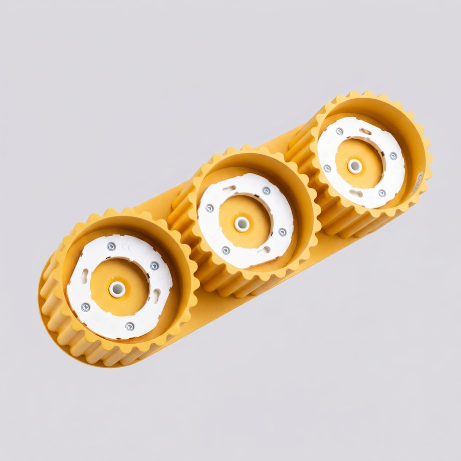 Plafon AURA 3 żółty Gx53