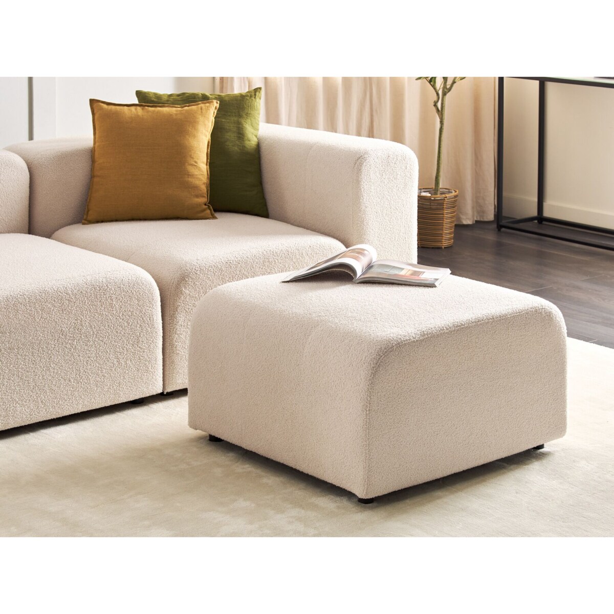 Otomana boucle beżowa FALSTERBO