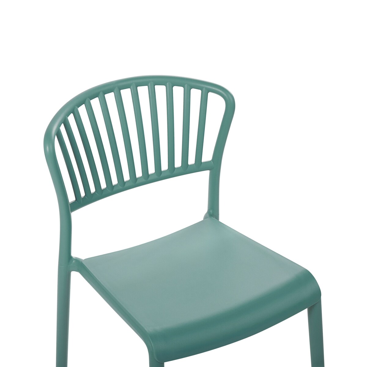 Zestaw 4 krzeseł do jadalni zielony GELA