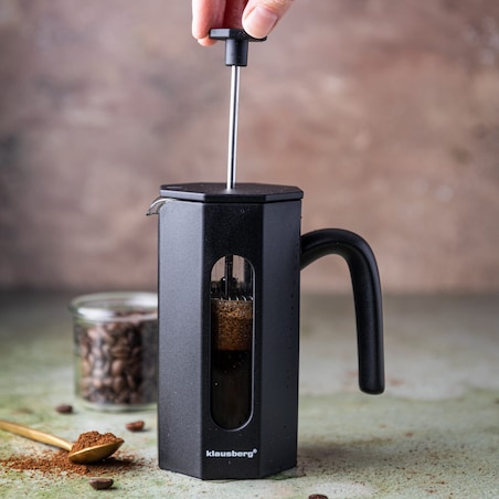Zaparzacz do kawy herbaty 0.35L French Press czarny KLAUSBERG