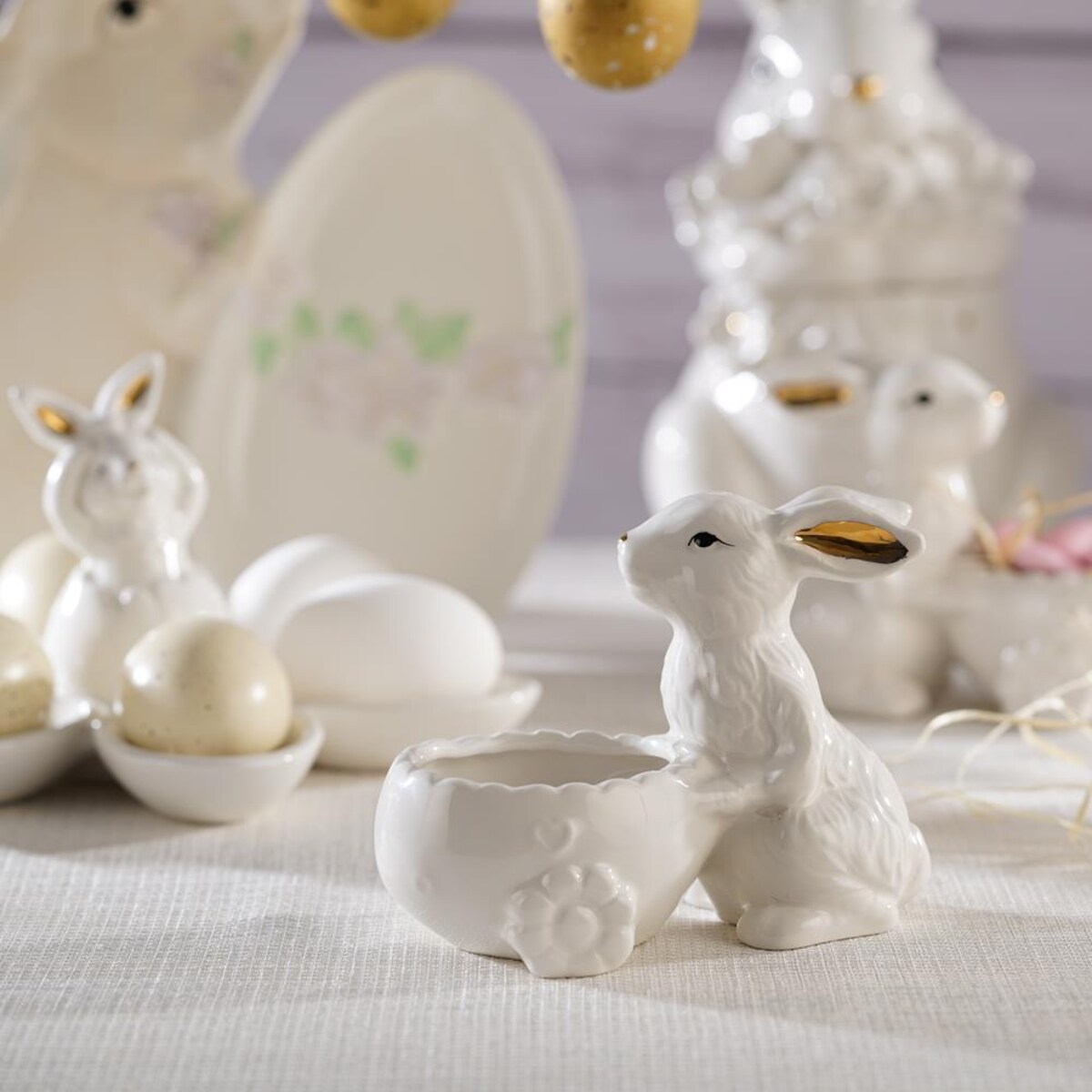 VILLA ITALIA Zajączek wielkanocny z miseczką 13 cm BUNNY