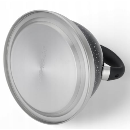 Duży Czarny Marmurkowy Czajnik Z Gwizdkiem Stalowy 3L Na Indukcję Gaz