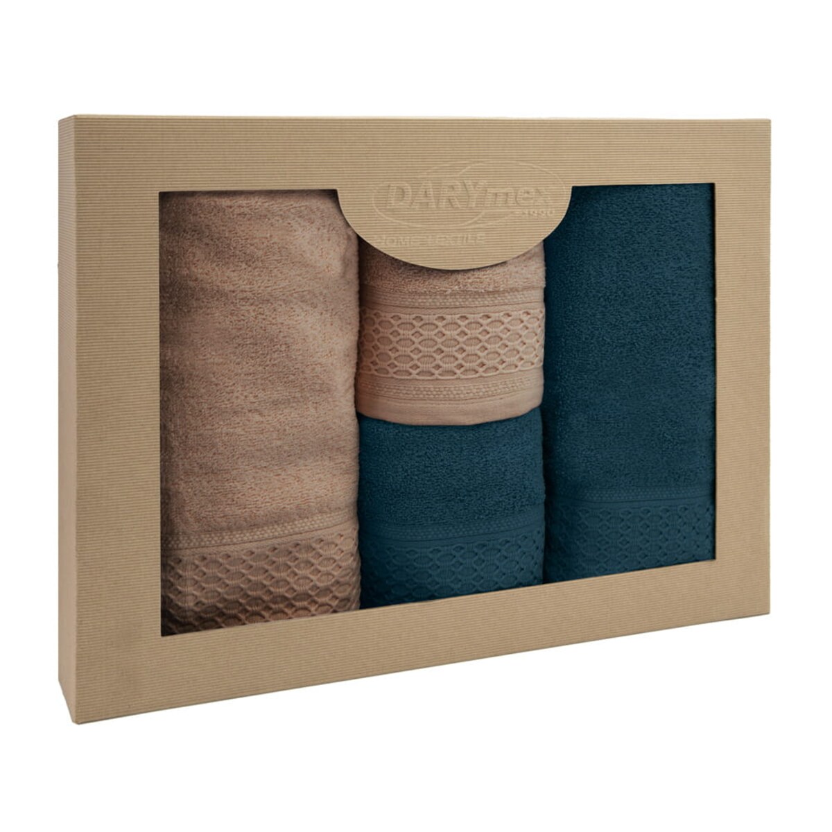 Darymex Komplet ręczników 4 szt. bawełna 100% Solano w eco pudełku 450 gsm