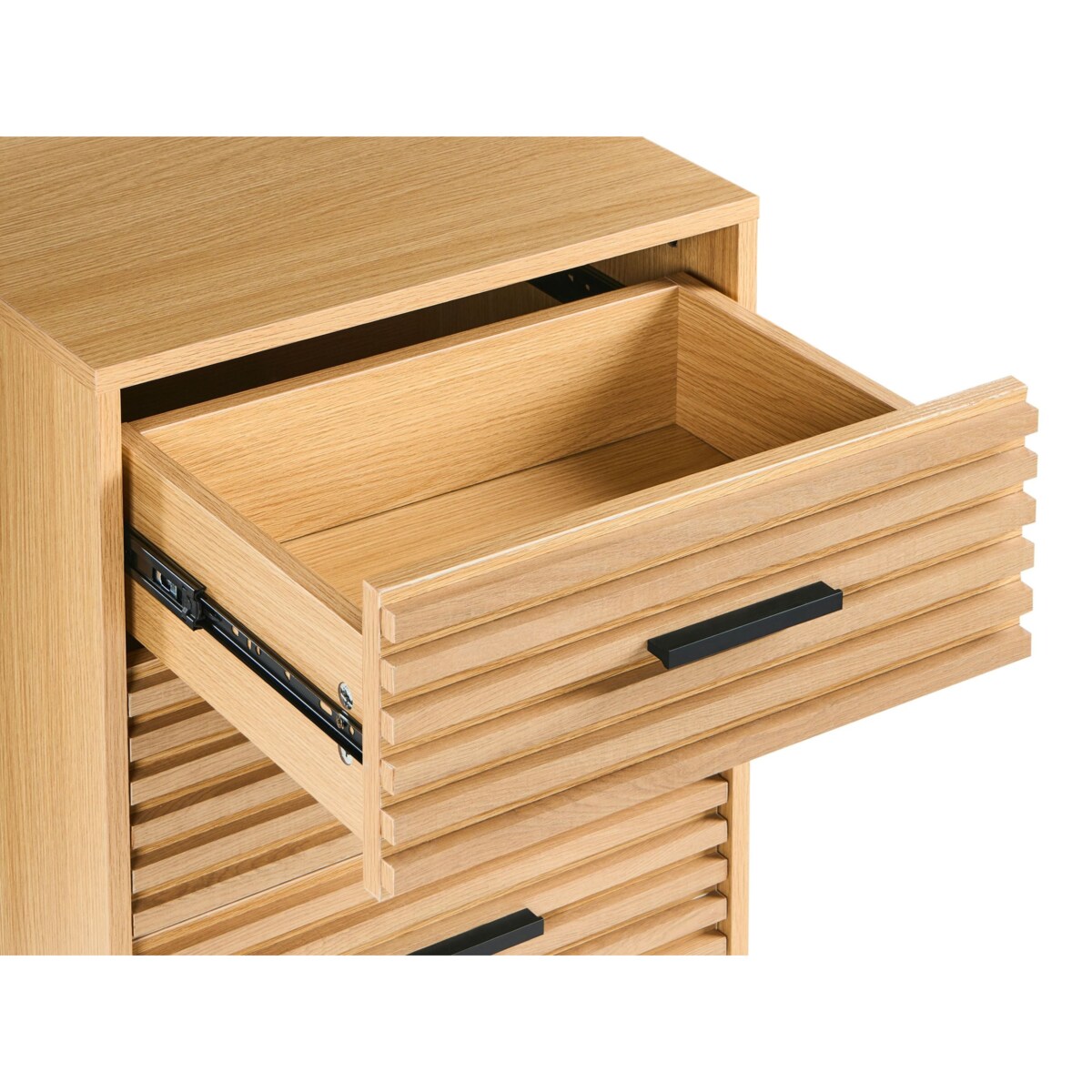 Komoda 4 szuflady KEITH Jasnobrązowy