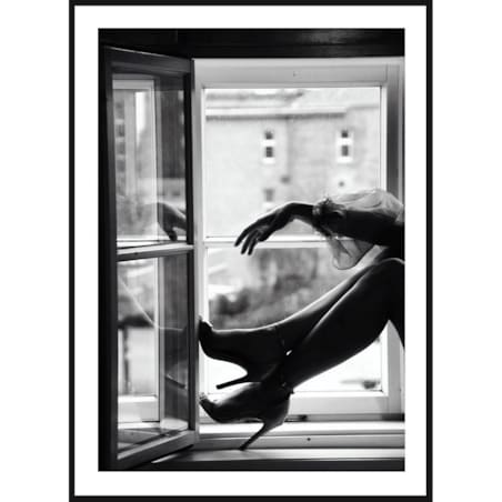 Poster Story, Plakat, Obraz - Szpilki w Oknie, wymiary 21 x 30 cm