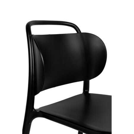 Krzesło nowoczesne MARIE 358-APP na werandę czarne