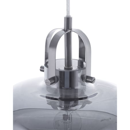 Lampa wisząca szklana szara WILTZ