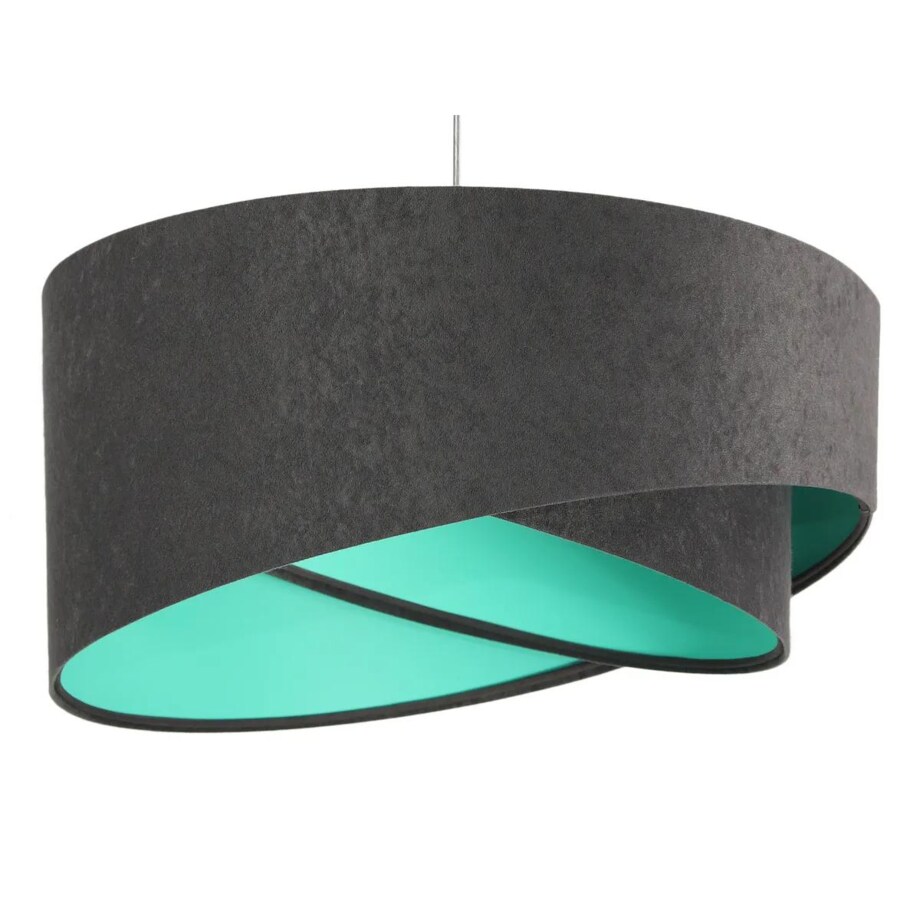 Lampa wisząca GEMSTONE GRAY grafitowa/miętowa