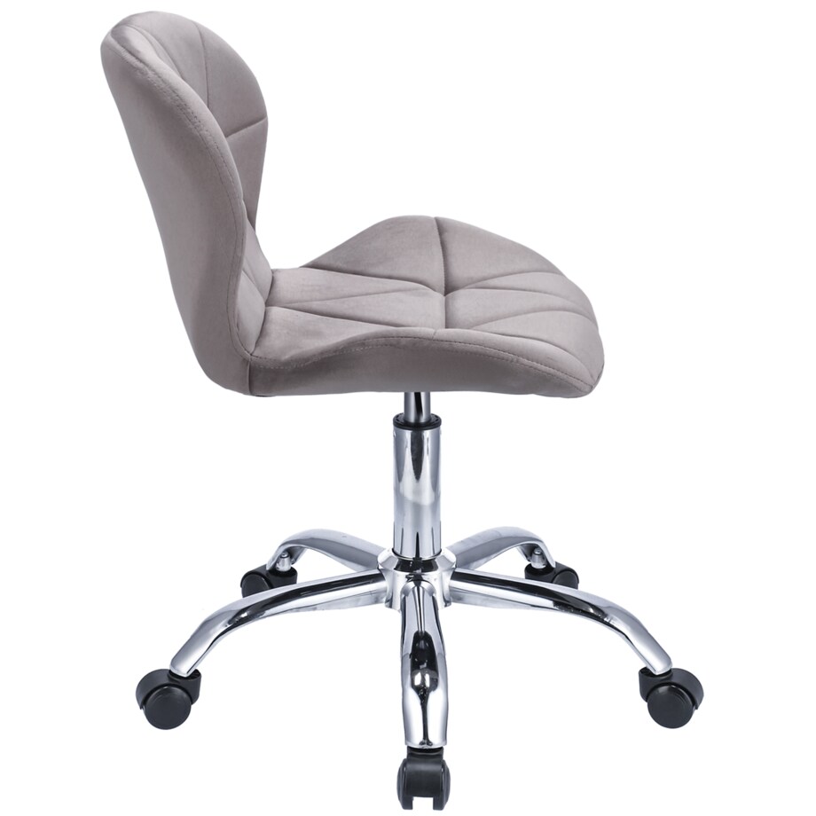 Krzesło welurowe obrotowe ENDO szare