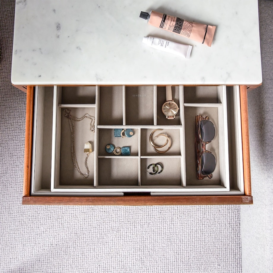 Pojemnik na biżuterię wkład do szuflady Stackers L