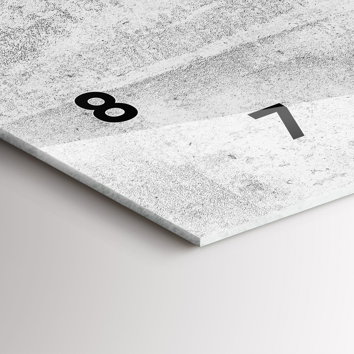 Zegar ścienny Industrialny Beton, 60x30 cm