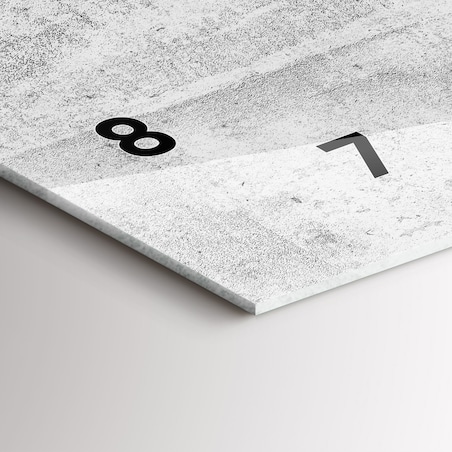 Zegar ścienny Industrialny Beton, 60x30 cm