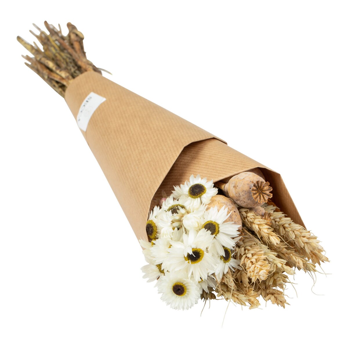 Zestaw suszonych kwiatów do wazonu Poppy roz. S - makówka, suchlin, pszenica