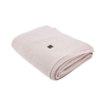 Koc dzianinowy z podszyciem futerkowym 150x200 cm – MILANO DUO ROSE PINK