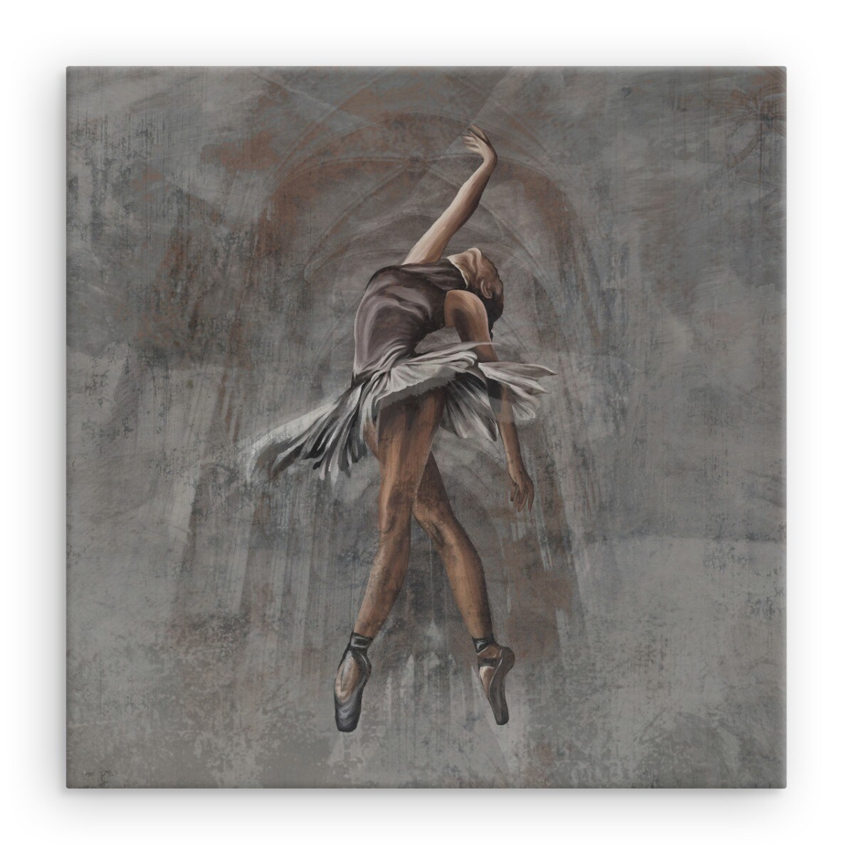 Obraz Ścienny BALERINA Taniec Balet Beton 60x60cm