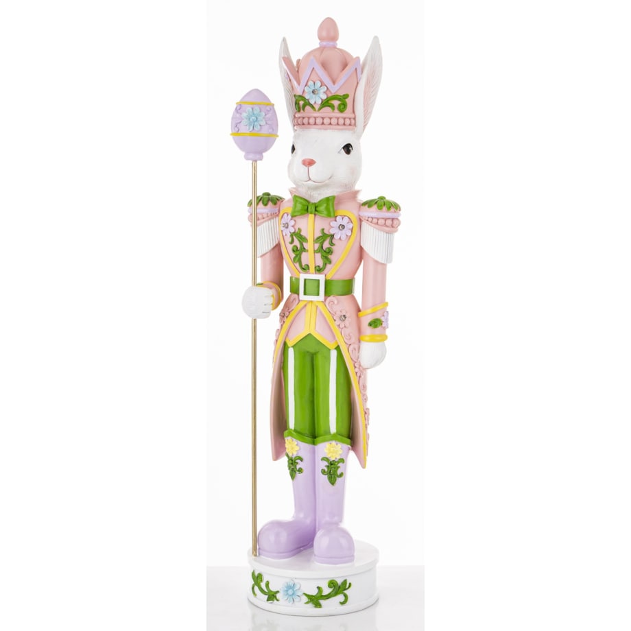 Figurka - Króliczka w różowym mundurku 62x17,5x14,5 cm SOLDATA-2 LED