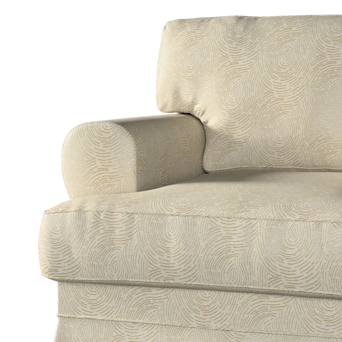 Pokrowiec na fotel Ekeskog, beżowo-złoty wzór, Fotel Ekeskog, Living II