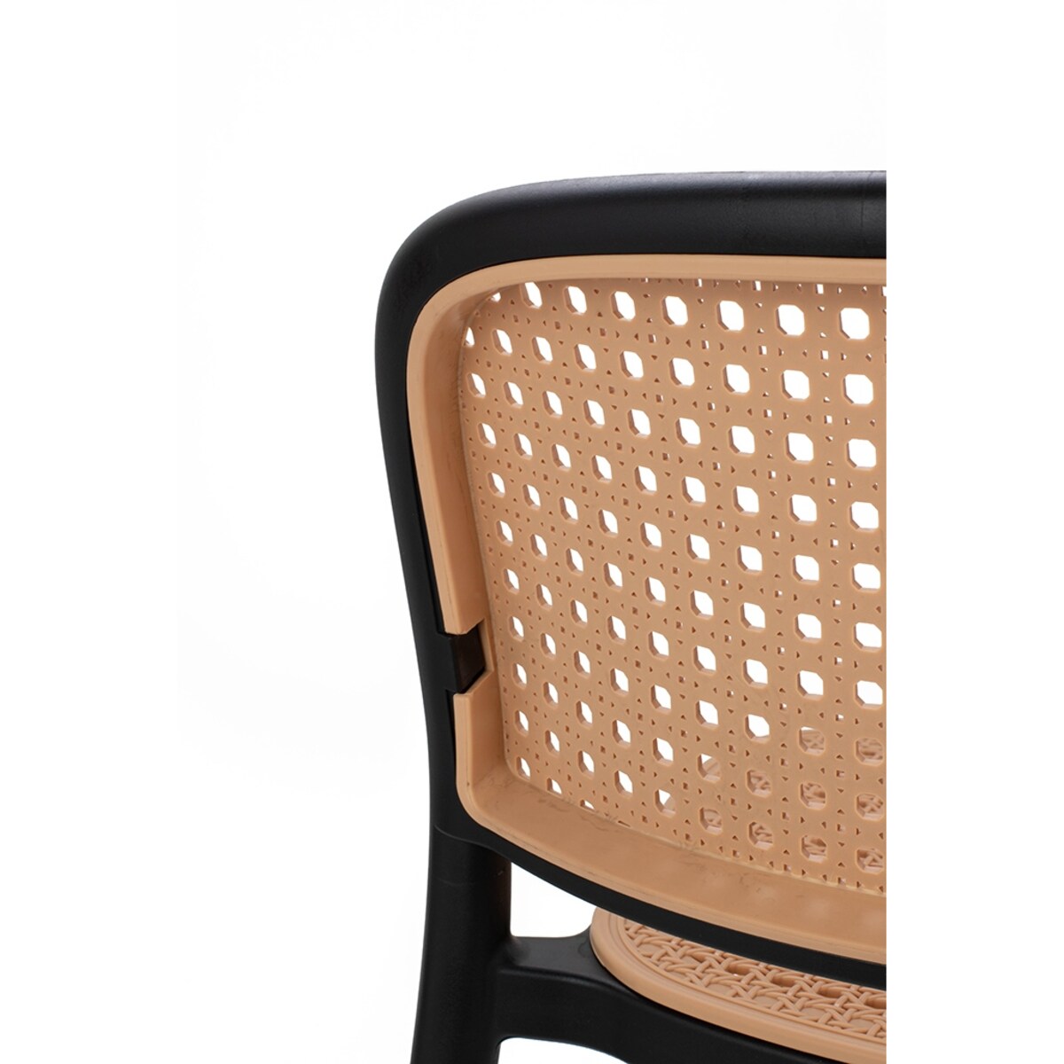 Krzesło Wicky KH010100232 z opcją sztaplowania czarne beżowe