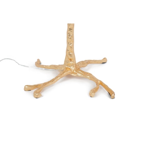 Lampa podłogowa glamour TIFFANY JL0019.BEIGE ptasie pióra mosiądz beżowa