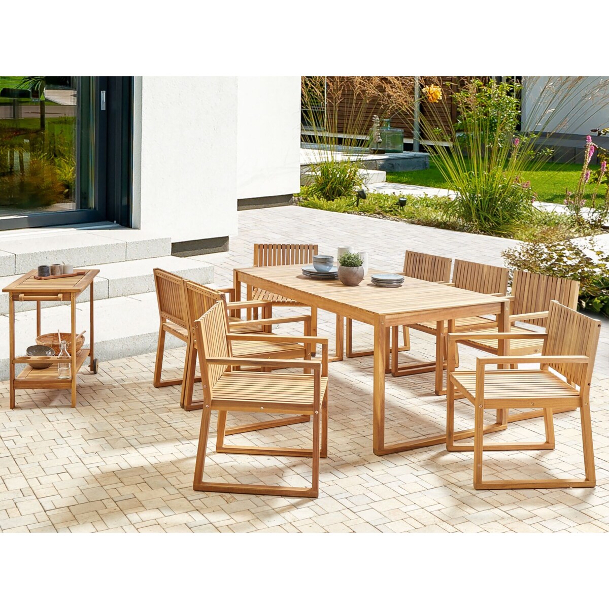 Zestaw jadalniany dla 8 osób Drewno Jasne drewno SASSARI II