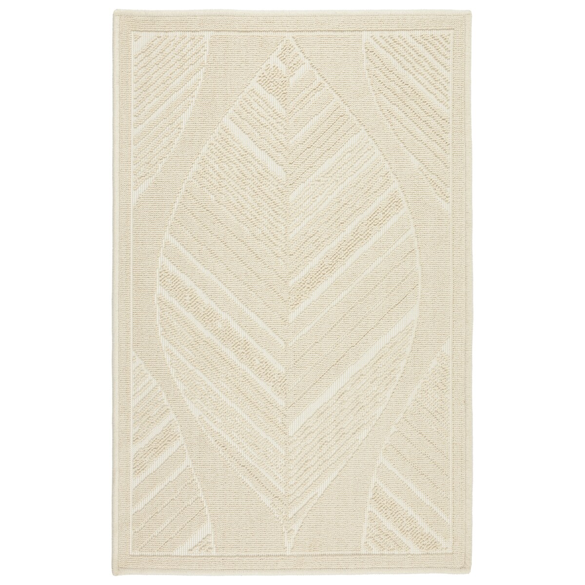 Dywanik łazienkowy Lino 60x90 cm bawełniany boho beżowy