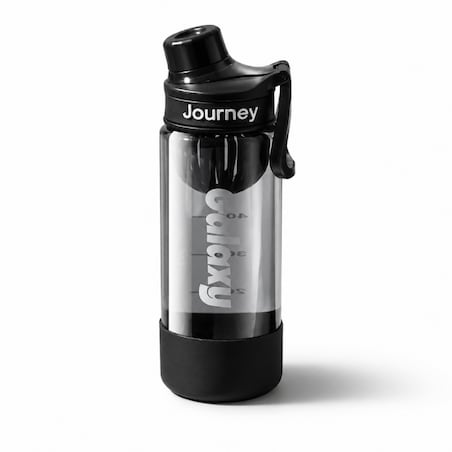 Butelka na wodę z uchwytem, sportowy bidon z miarką 800ML GALAXY czarny, BD71CZ