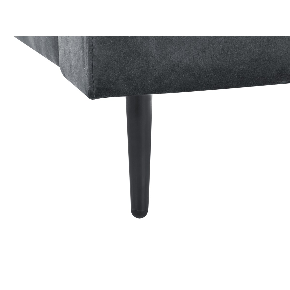 Szezlong welurowy szary GUERET