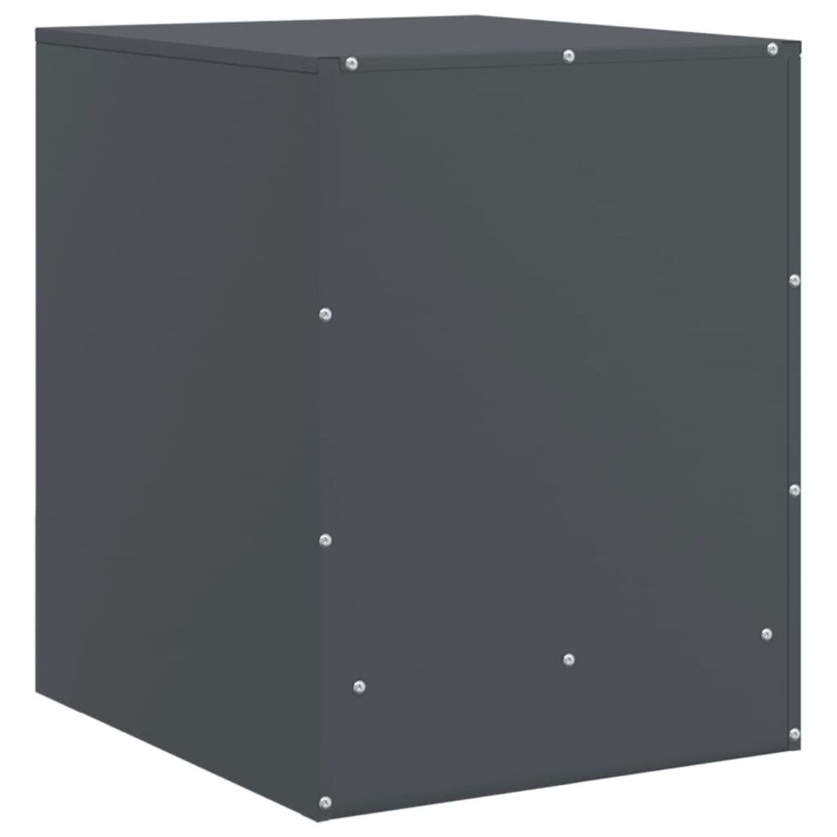 vidaXL Szafka nocna, antracytowa, 34,5x39x44 cm, stal